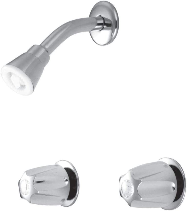 Kingston Brass KF114 Americana 8-Inch Twin Handle center Tub and Shower Valve without Spout, Polished Chrome