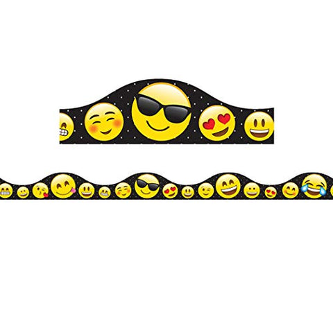 ASHLEY PRODUCTIONS Emoji&#39;s Magnetic Border (12 Piece), 12&#34; x 1&#34; , Steel