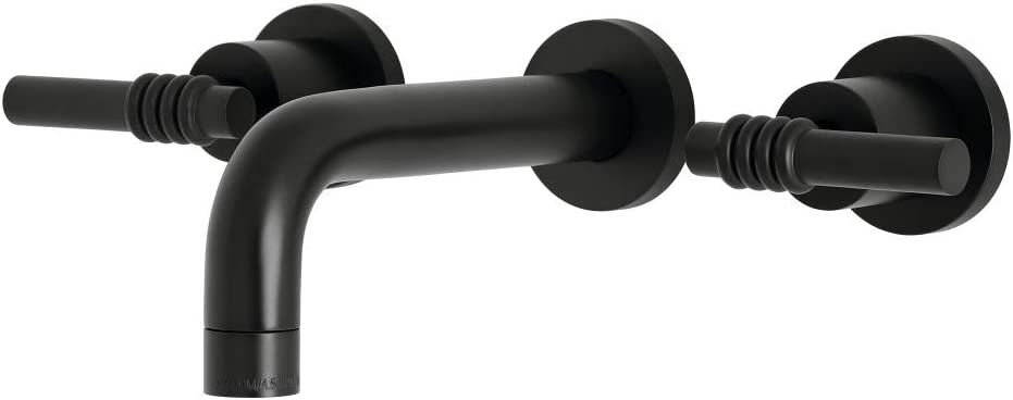 Kingston Brass KS8120ML Milano Bathroom Faucet, Matte Black