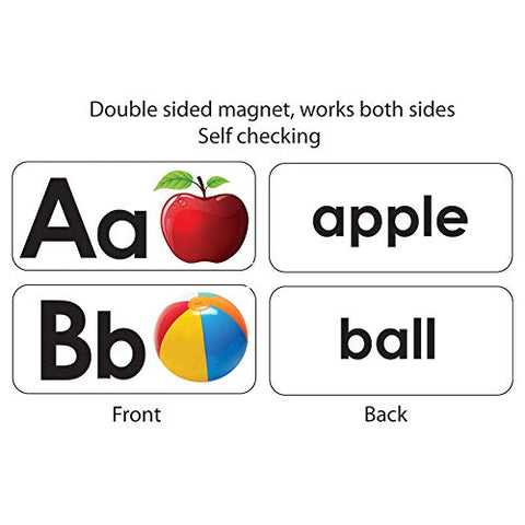 ASHLEY PRODUCTIONS ABC Picture Words Double-Sided Magnets