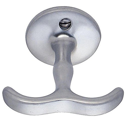 DOUBLE SHELF HOOK BRUSHED CHROME