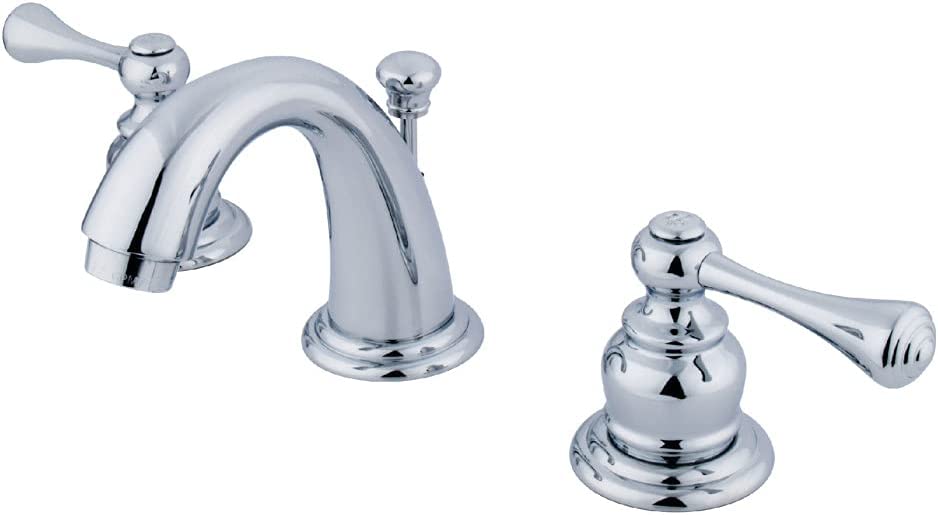 Kingston Brass GKB911BL Vintage Mini Widespread Lavatory Faucet with Retail Pop-up, Chrome