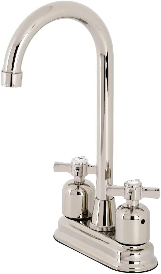 Kingston Brass KB8496ZX Millennium Bar Faucet, Polished Nickel