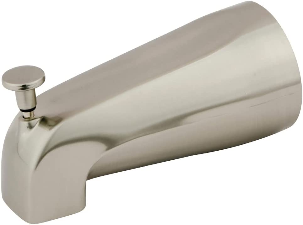 Kingston Brass K188A8 Designer Trimscape Showerscape 5-Inch Tub Spout with Diverter, Brushed Nickel