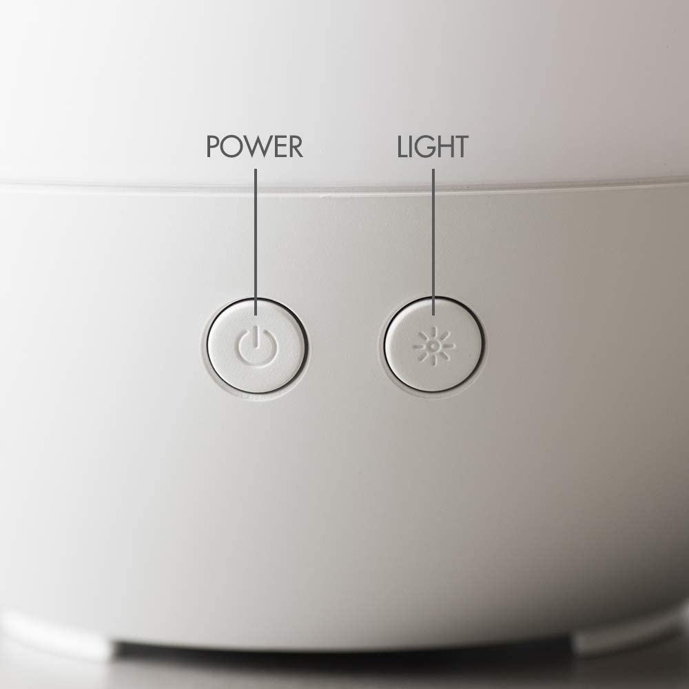 Ellia, Dream Ultrasonic Essential Oil Aromatherapy Diffuser 6 Hours Continuous Runtime and Mood Light, 130mL Reservoir Size, White ARM-220WT