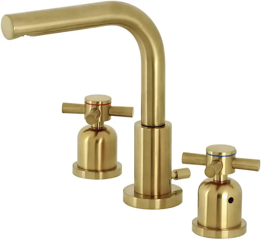 Kingston Brass FSC8959DX Concord Widespread Bathroom Faucet, 5-3/8 Inch in Spout Reach, Polished Nickel