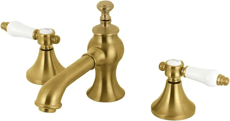 Kingston Brass KC7067BPL Bel-Air 8 in. Widespread Bathroom Faucet, Brushed Brass