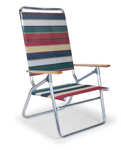 Telescope Casual Light N Easy High Boy Folding Beach Arm Chair With Spencer Fabric