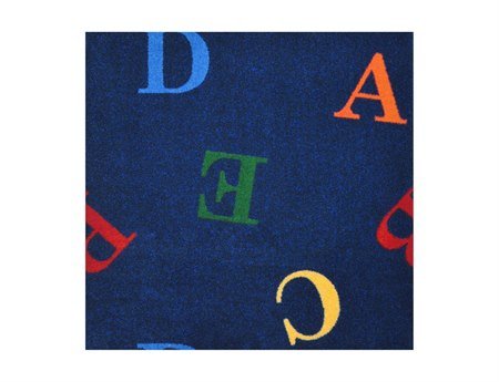 Joy Carpets Playful Patterns Childrens Love Letters Area Rug, Rainbow, 310 x 54