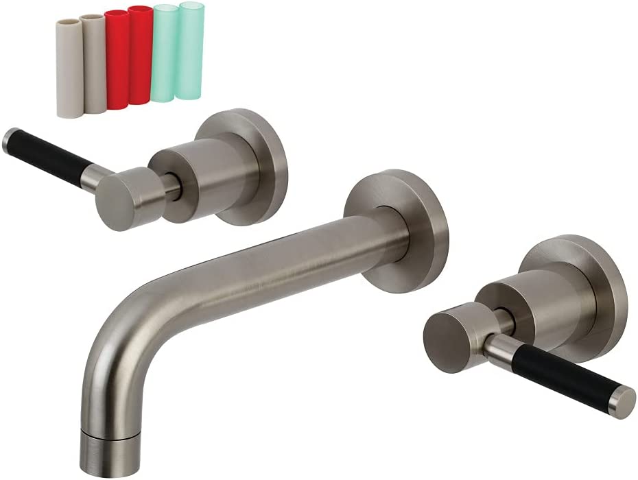 Kingston Brass KS8128DKL Kaiser Bathroom Faucet, Brushed Nickel