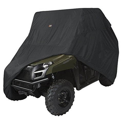 Classic Accessories 18-070-040401-00 QuadGear Black UTV Storage Cover (For Mid Size 2 Passenger UTVs Up To 115&#34;L 62&#34;W 70&#34;H)
