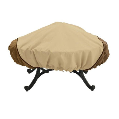 Classic Accessories Veranda Water-Resistant 40 Inch Square Fire Pit Cover, Outdoor Firepit Cover