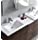 Fresca Lazzaro 72&#34; Rosewood Free Standing Double Sink Modern Bathroom Vanity w/Medicine Cabinet