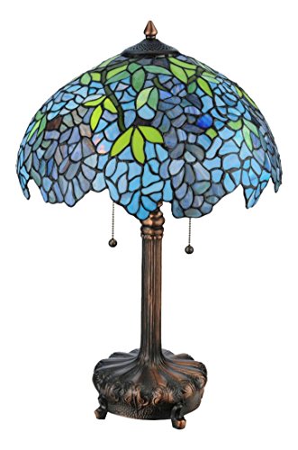 25 inches H Tiffany Wisteria Table Lamp