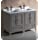 Fresca Oxford 48&#34; Gray Traditional Double Sink Bathroom Cabinets w/Top &amp; Sinks