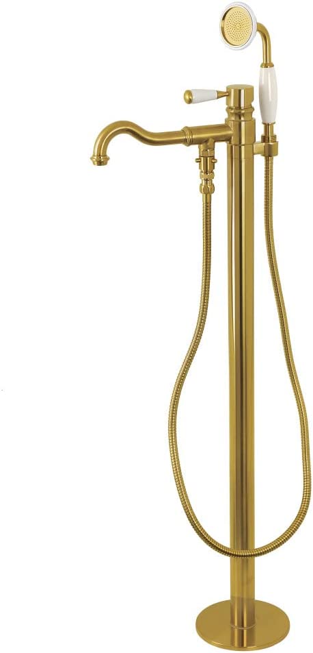 Kingston Brass KS7137DPL Paris Tub Faucet, Brushed Brass