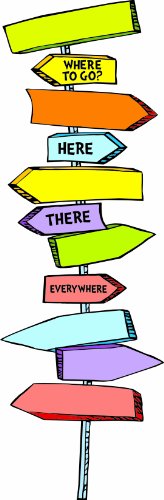 Eureka Back to School Dr. Seuss Directional Signs Bulletin Board and Classroom Decorations, 14pc, 6.5&#39;&#39; W x 26&#39;&#39; H