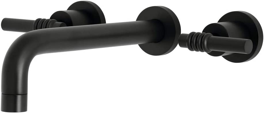 Kingston Brass KS8020ML Milano Tub Faucet, Matte Black