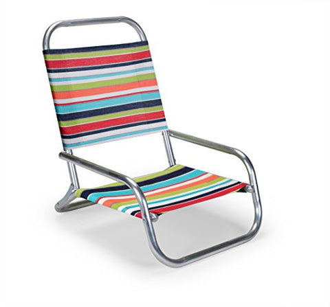 Telescope Casual Sun and Sand Folding Beach Arm Chair With Isla Fabric