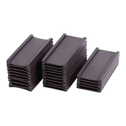 MasterVision Magnetic Data Cards Black Accessories 1 Inches x 2 Inches 25 pack