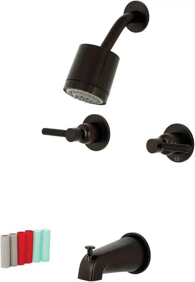 Kingston Brass KBX8145DKL Kaiser Tub and Shower Faucet, Oil Rubbed Bronze