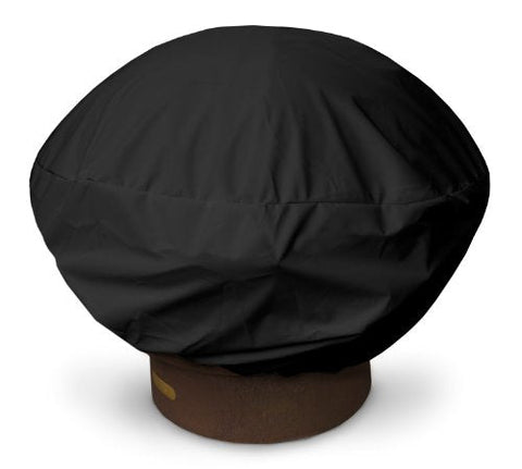 KoverRoos Weathermax 73066 Medium Firepit Cover, 35-Inch Diameter by 16-Inch Height, Black