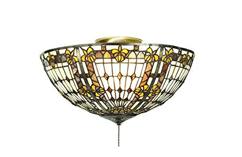 16InchW Fleur-de-lis Fan Light Fixture