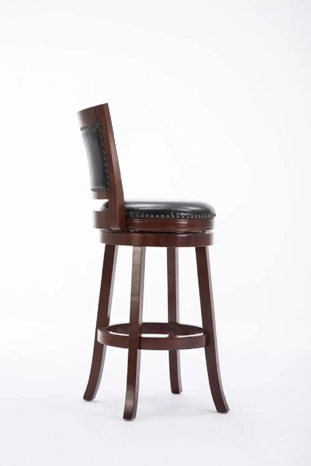 Boraam Bristol Bar Height Swivel Stool, 29-Inch, Cherry