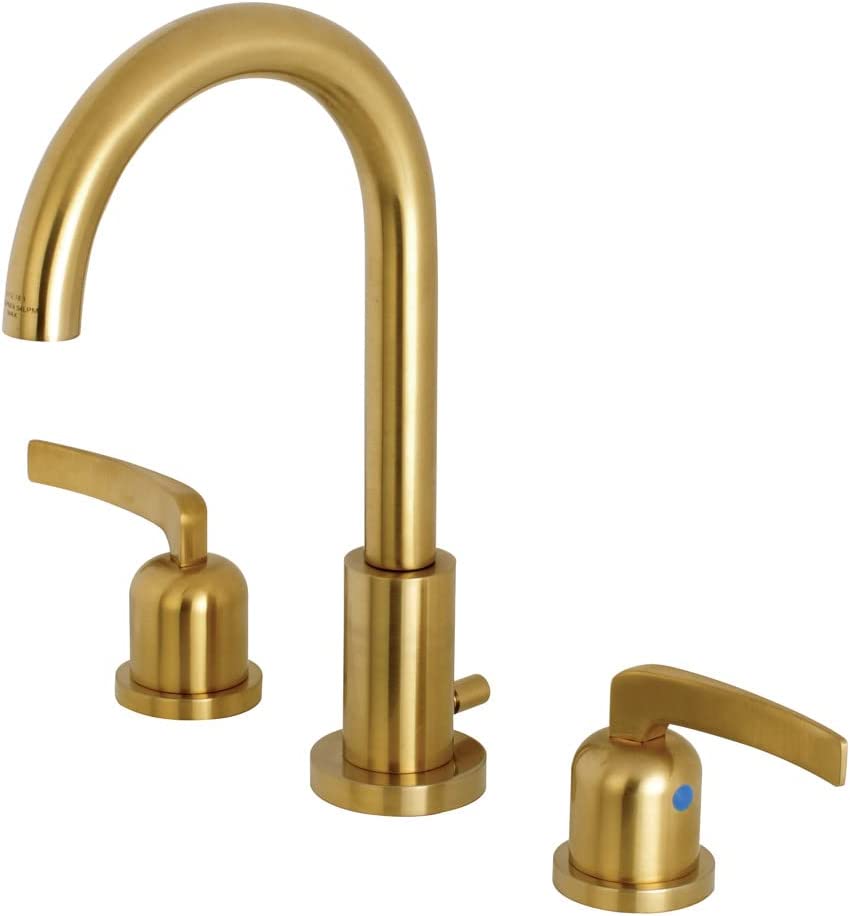 Kingston Brass FSC8929EFL Centurion Widespread Bathroom Faucet, 5-3/8 Inch in Spout Reach, Polished Nickel