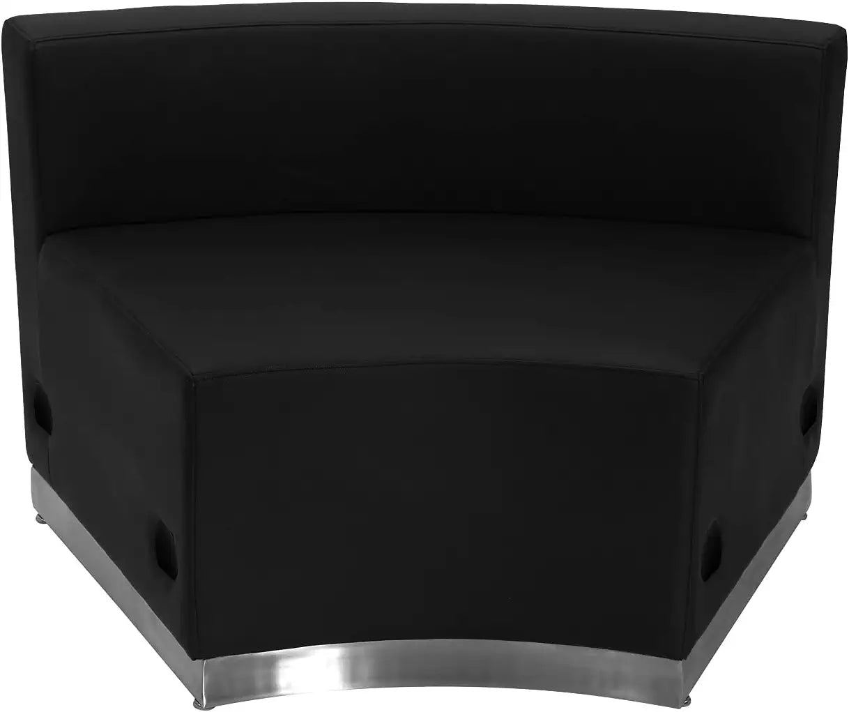 Flash Furniture HERCULES Alon Series Black LeatherSoft Reception Configuration, 4 Pieces