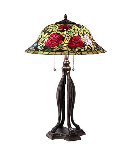 30Inch High Tiffany Rosebush Table Lamp
