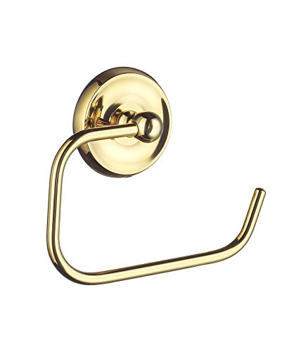 VILLA TOILET ROLL HOLDER POLISHED BRASS