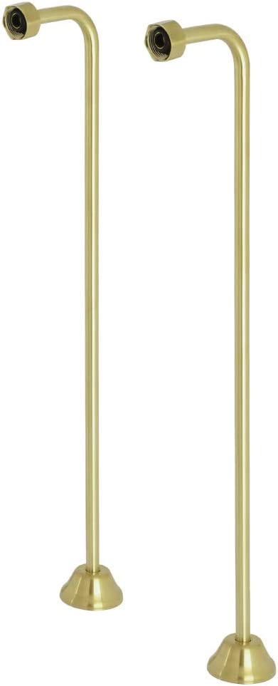 Kingston Brass CC467 Single Offset Bath Supply, Brushed Brass