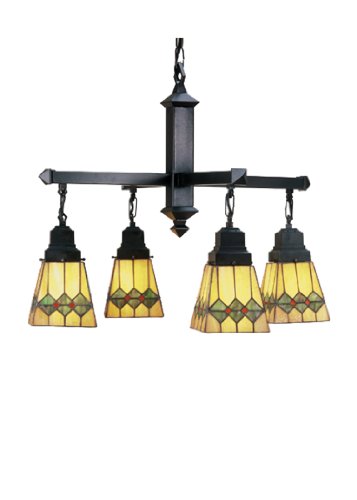 26 inches W Martini Mission 4 LT Chandelier