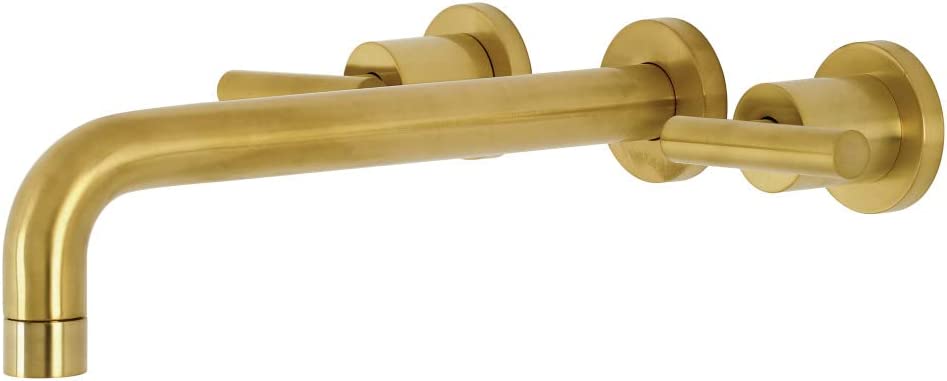 Kingston Brass KS8027CML Manhattan Tub Faucet, Brushed Brass