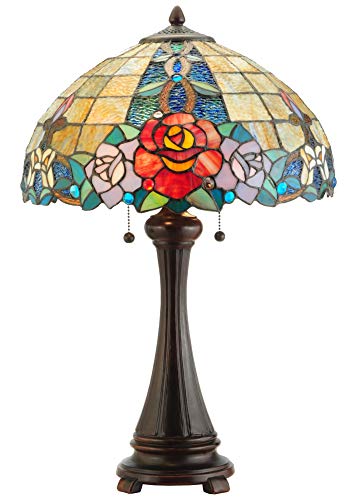 25 inches H Rose Vine Table Lamp