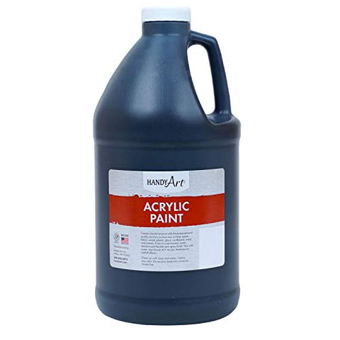 Handy Art Acrylic Paint Half Gallon, Mars Black