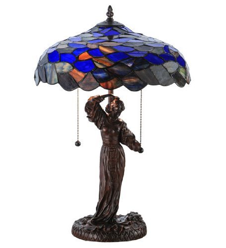 21 inches H Maxfield Parrish Griselda Table Lamp