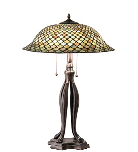 30Inch High Fishscale Table Lamp