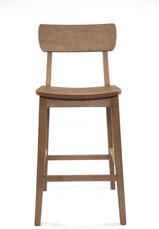 Boraam Torino Bar Height Stool, 29-Inch, 1-Pack, Barnwood Wire-Brush