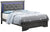 Lorana Metalic Black King Panel Beds