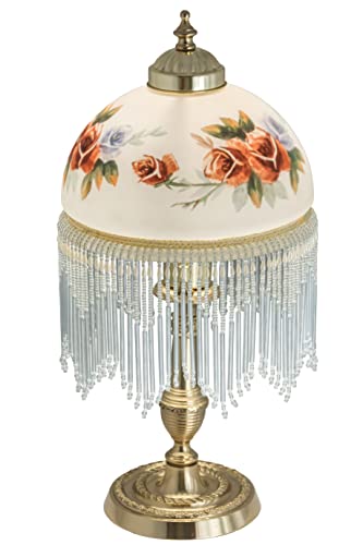 8 inches Wide Roussillon Rose Bouquet Table Lamp