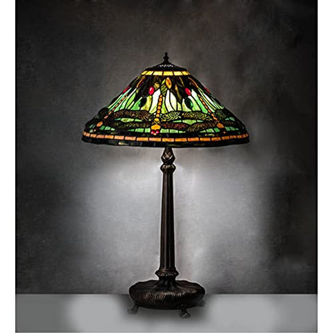 31 inches High Tiffany Dragonfly Table Lamp
