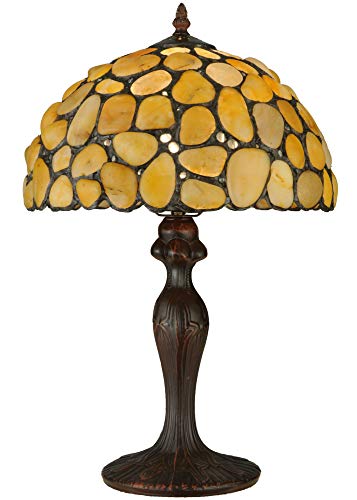 19.5 inches H Agata Yellow Table Lamp