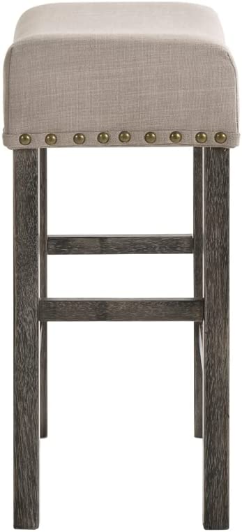 ACME Furniture Martha II Counter Height Stool, Weathered Gray