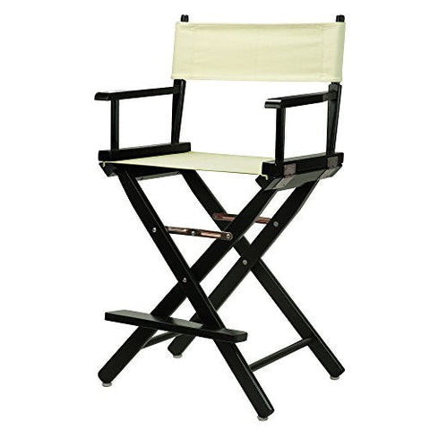 Kamp-Rite Director&#39;s Chair with Side Table, Tan/Blue