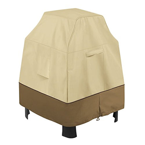Classic Accessories Veranda Water-Resistant 32.5 Inch Outdoor Fireplace Cover, Patio Furniture Covers