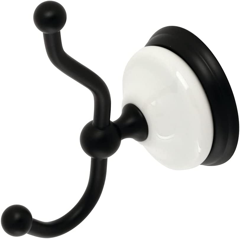 Kingston Brass BA1117MB Victorian Robe Hook, Matte Black