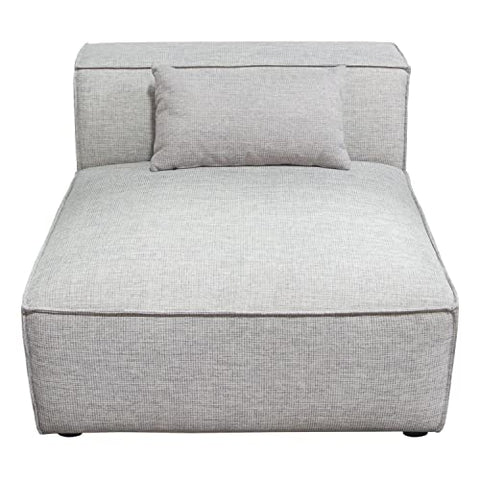 Vice Armless Chair in Barley Fabric by Diamond Sofa - Barley