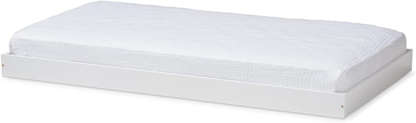 Baxton Studio Payton Modern and Contemporary White-Finished Twin Trundle